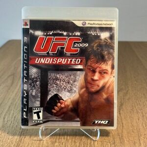THQ UFC 2009 Undisputed PS3 Sony PlayStation 3 Good Tested MMA Fighting Game